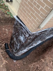 installation new weeping tile 