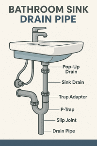 Bathroom Sink Drain Pipe Diagram
