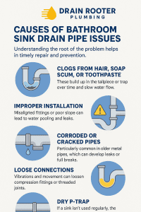 Causes of Bathroom Sink Drain Pipe Diagram